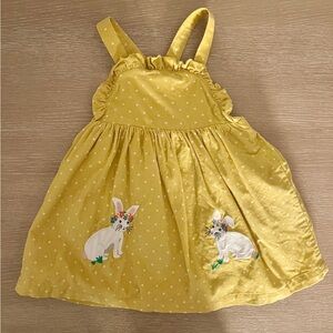 Baby Boden Corduroy Bunny Dress